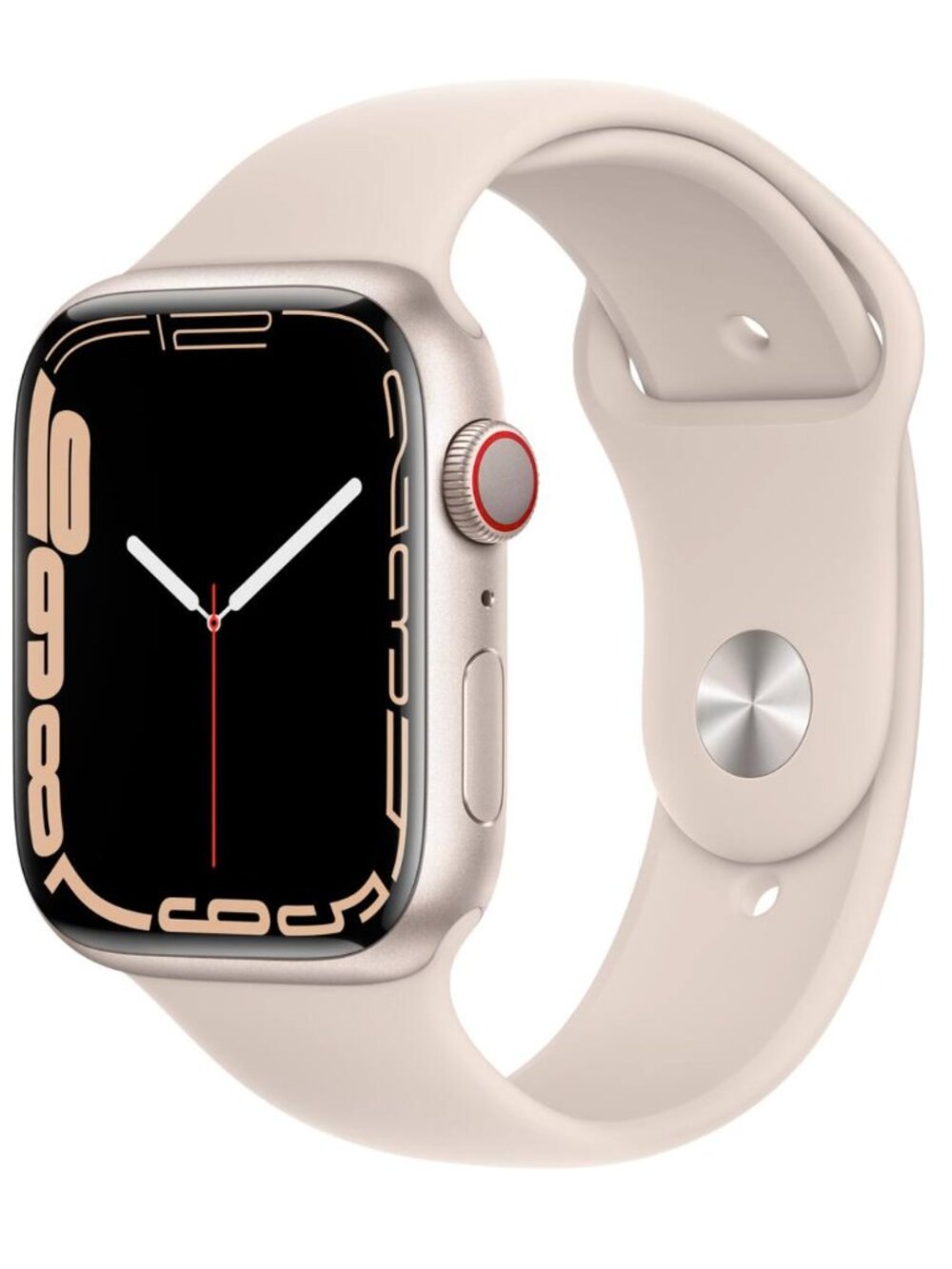 Apple - Watch Series 7 GPS + Cellular, 41mm Starlight Aluminum & Starlight Band